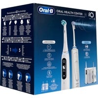 Braun Center OxyJet Reinigungssystem - Munddusche + Oral-B iO6, Mundpflege weiß