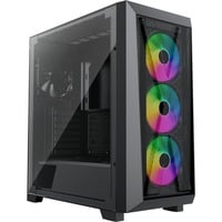 Xilence XILENT X X912.ARGB, Tower-Gehäuse schwarz, Tempered Glass