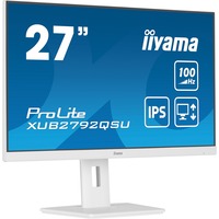 iiyama XUB2792QSU-W6, LED-Monitor 69 cm (27 Zoll), weiß (matt), WQHD, IPS, AMD Free-Sync, 100Hz Panel