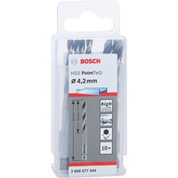 Bosch HSS-Spiralbohrer PointTeQ Hex, Ø 4,2mm 10 Stück, Arbeitslänge 43mm