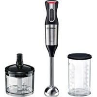 Bosch Home Stabmixer ErgoMixx Style MS6CM6120 edelstahl/schwarz, 1.000 Watt, mit Zerkleinerer