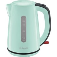 Bosch Home Wasserkocher CompactClass TWK7502 türkis/schwarz, 1,7 Liter