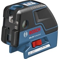 Bosch Kombilaser GCL 25 Professional + BS150 Professional, Kreuzlinienlaser blau/schwarz, Schutztasche