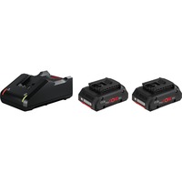 Bosch Starter-Set 18V (2x ProCORE 18V 4.0Ah + GAL 18V-40 Professional), Ladegerät schwarz, 2x Akku + Ladegerät, AMPShare Alliance
