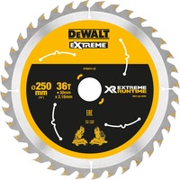 DEWALT Kreissägeblatt XR EXTREME RUNTIME DT99572, Ø 250mm, 36Z Bohrung 30mm, für Akku-Paneelsägen