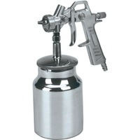 EINHELL Farbspritzpistole mit Saugbecher, Sprühpistole silber