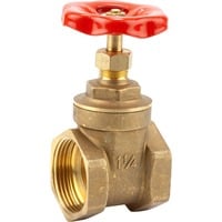 GARDENA Messing Muffen-Absperrschieber IG 42mm (G 1.1/4"), Wasserhahn