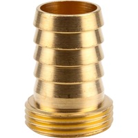 GARDENA Messing-Schlauchverschraubung G 3/4"-AG, Schlauchstück 1-teilig, für 3/4"-Schläuche