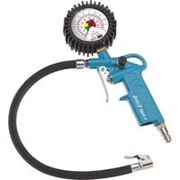 Hazet Reifenfüll-Messgerät 9041-1, Reifen-Füllgerät blau/schwarz, Messbereich bis 12 bar