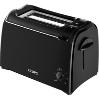 Krups Toaster ProAroma KH1518 schwarz, 700 Watt, für 2 Scheiben Toast