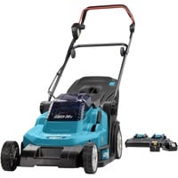 Makita Akku-Rasenmäher DLM432PT2, 36Volt (2x18Volt) blau/schwarz, 2x Li-Ion Akku 5,0Ah