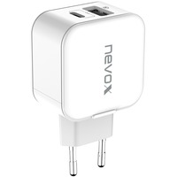 Nevox USB PD Type C + QC3.0, Ladegerät weiß
