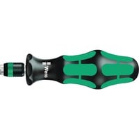 Wera Bits-Handhalter 816 R, Schraubendreher schwarz/grün, mit Rapidaptor Schnellwechselfutter