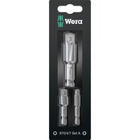 Wera Steckschlüssel Adapter-Satz 870/4/7 Set A SB für Maschinenschrauber