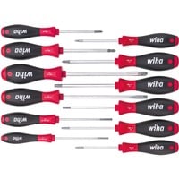Wiha Schraubendreher-Set SoftFinish, 12-teilig schwarz/rot