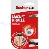 fischer GOW Magnetkralle silber, 4 Stück