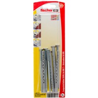 fischer Langschaftdübel SXRL 8x100 T K hellgrau, 4 Stück, mit Schraube