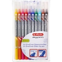 Herlitz Fineliner-Faserschreiber my.pen, Stift 10er
