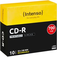 Intenso CD-R 700 MB, CD-Rohlinge 52fach, 10 Stück