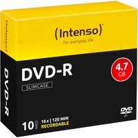 Intenso DVD-R 4,7 GB, DVD-Rohlinge 16fach, 10 Stück