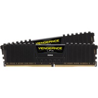 Corsair DIMM 32 GB DDR4-2400 (2x 16 GB) Dual-Kit, Arbeitsspeicher schwarz, CMK32GX4M2A2400C14, Vengeance LPX, INTEL XMP