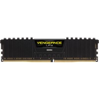 Corsair DIMM 32 GB DDR4-3000 , Arbeitsspeicher schwarz, CMK32GX4M1D3000C16, Vengeance LPX, INTEL XMP