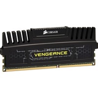 Corsair DIMM 4 GB DDR3-1600  , Arbeitsspeicher CMZ4GX3M1A1600C9, Vengeance Black, INTEL XMP, Lite Retail