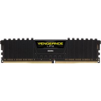 Corsair DIMM 4 GB DDR4-2400 , Arbeitsspeicher schwarz, CMK4GX4M1A2400C16, Vengeance LPX, INTEL XMP