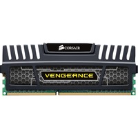 Corsair DIMM 8 GB DDR3-1600 , Arbeitsspeicher CMZ8GX3M1A1600C9, Vengeance Black, Lite Retail