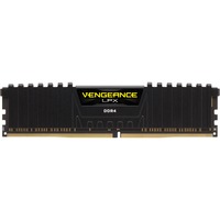 Corsair DIMM 8 GB DDR4-2400 , Arbeitsspeicher schwarz, CMK8GX4M1A2400C16, Vengeance LPX, INTEL XMP