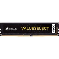 Corsair ValueSelect DIMM 8 GB DDR4-2400 , Arbeitsspeicher schwarz, CMV8GX4M1A2400C16, Value Select