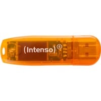 Intenso Rainbow Line 64 GB, USB-Stick orange, USB 2.0