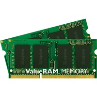 Kingston ValueRAM SO-DIMM 8 GB DDR3-1600 (2x 4 GB) Dual-Kit, Arbeitsspeicher KVR16LS11K2/8, ValueRAM