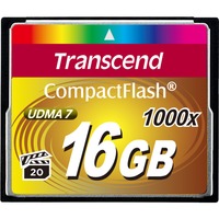 Transcend CompactFlash 1000 16 GB, Speicherkarte schwarz, UDMA 7