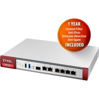 Zyxel USG FLEX 200 UTM Bundle, 1 Jahr, Firewall inkl. 1 Jahr UTM Service Lizenz, lüfterlos