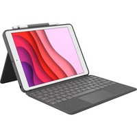 Logitech Combo Touch, Tastatur grau, DE-Layout, Scissor-Switch, für iPad 9./8. /7. Generation