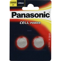 Panasonic Knopfzellen CR2025L/2BP, Batterie silber