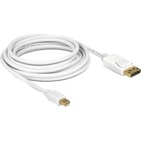 DeLOCK Adapterkabel mini DisplayPort > DisplayPort weiß, 5 Meter