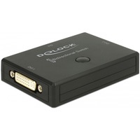 DeLOCK DVI 2 - 1 Umschalter bidirektional 4K 30 Hz, DVI Switch schwarz