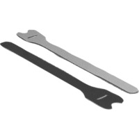 DeLOCK Klett-Kabelbinder 240mm x 13mm schwarz, 10 Stück