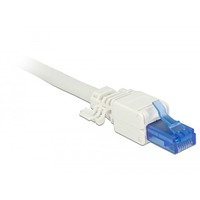 DeLOCK RJ-45 Stecker Cat.6a UTP, werkzeugfrei weiß, 2 Stück