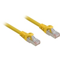 Sharkoon Patchkabel RJ45 Cat.6a SFTP gelb, 1 Meter, LSOH (Halogenfrei)