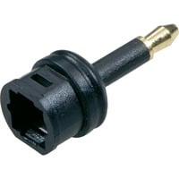 goobay Toslink-Kupplung auf 3,5 mm, Adapter schwarz