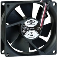 Inter-Tech Fan 80mm Bulk 80x80x25mm, Gehäuselüfter schwarz