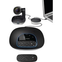 Logitech GROUP, Webcam schwarz/silber