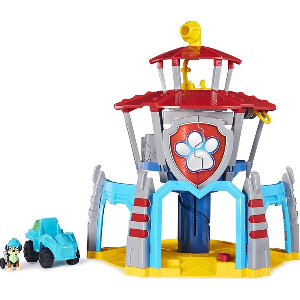 Spin Master Paw Patrol - sedež Dina, stavba za igro, vključno z osnovnim vozilom, figurica kužka Rex
