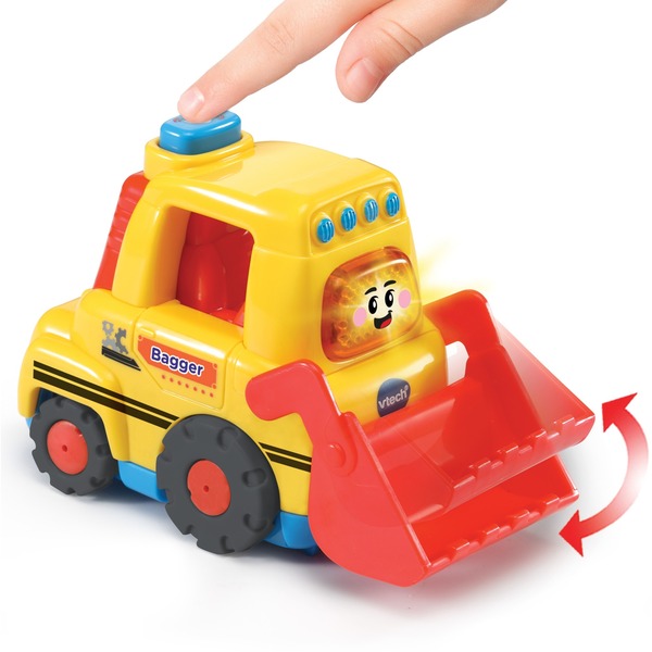 VTech Tut Tut Baby Flitzer - bager, igračka vozilo rumeno/rdeča