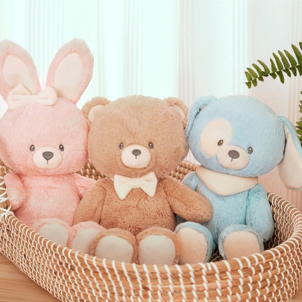 Spin Master GUND - Plišasti zajček iz 100% recikliranega materiala, igračka za crkljanje roza/bela, iz 100% recikliranega materiala