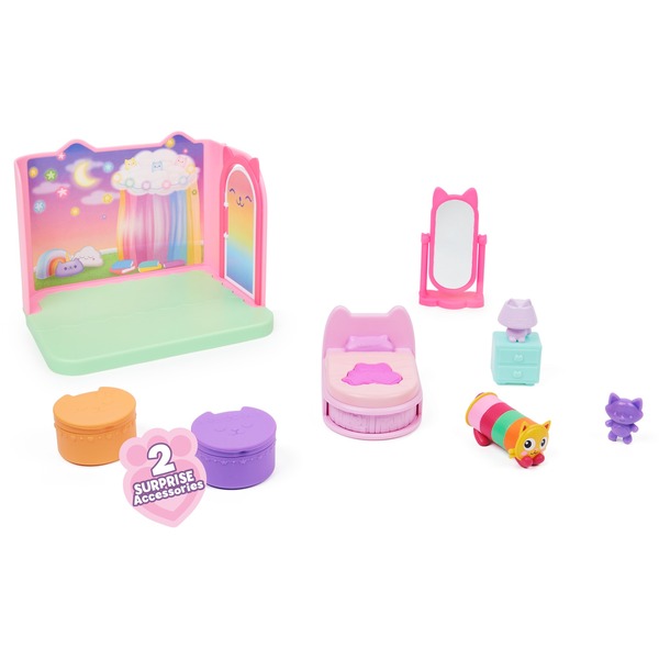 Spin Master Gabby's Dollhouse Deluxe Room Bedroom igračka figura s ljubko mačko Pillow Cat Figura