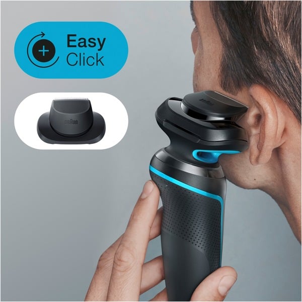 Braun Series 5 51-M1200s, kot britev črna/turkizna